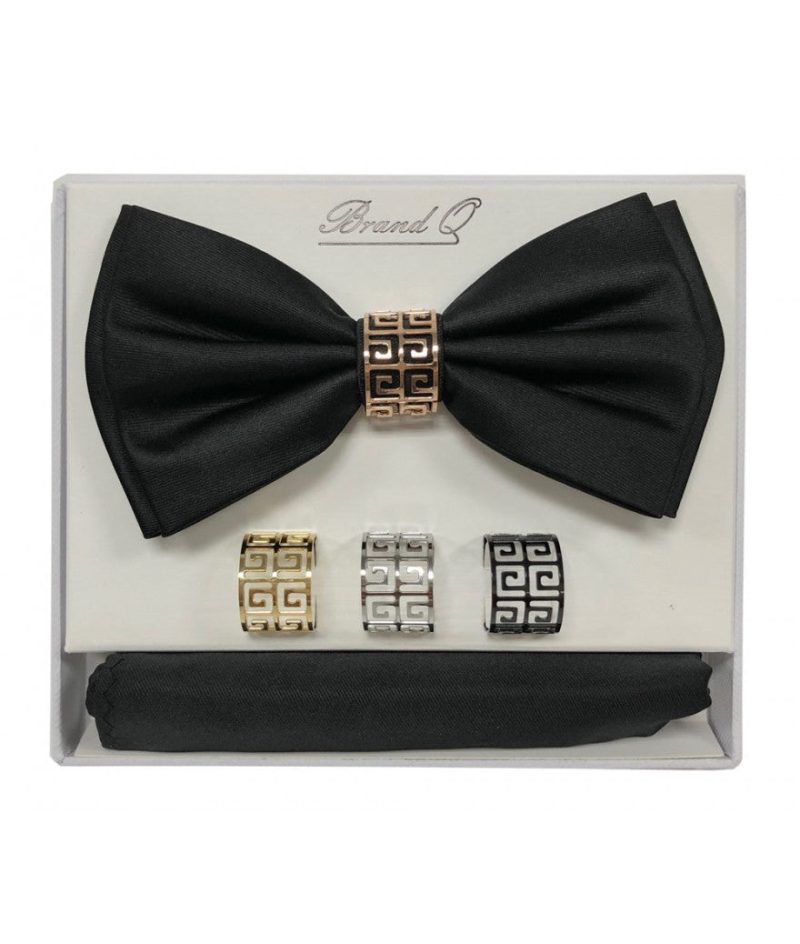 btr100 bow tie hanky 4 rings